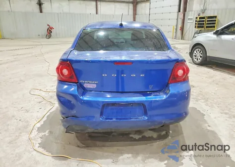 2013 Dodge Avenger Se from USA, damaged, VIN 1C3CDZAB6DN700527